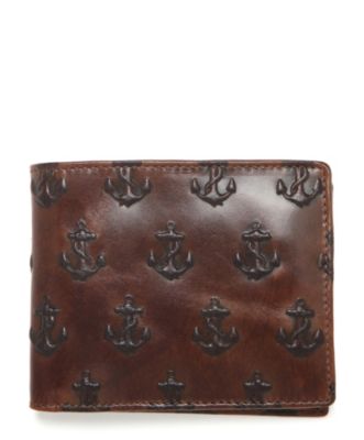 Embossed Anchor International Wallet