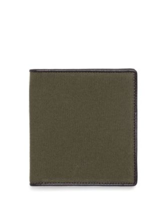Canvas & Leather Square Wallet
