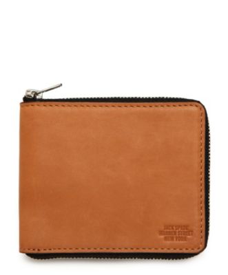 Security Pattern leather Zip Wallet