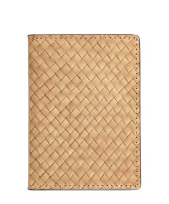 Straw Weave Vertical Flap Wallet