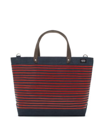 Stripe Printed Coal Bag