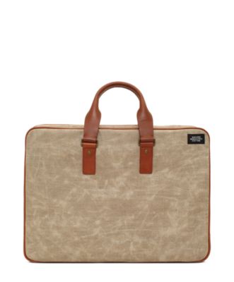 Waxed Linen Accordion Brief