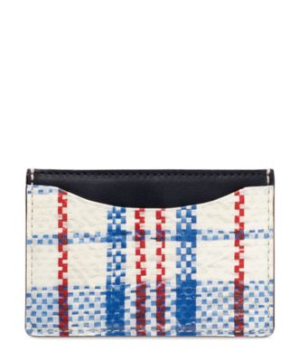 Chinatown Printed Leather Credit Card Holder