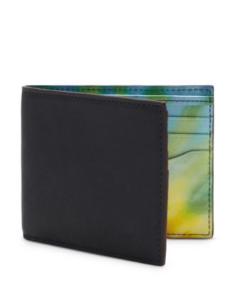 Tie Dye Printed Leather Bill Holder