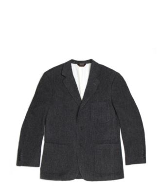 Theodore Open Patch Herringbone Blazer