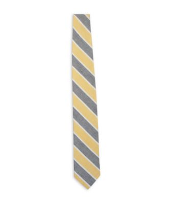 Washed Silk-Cotton Stripe Tie