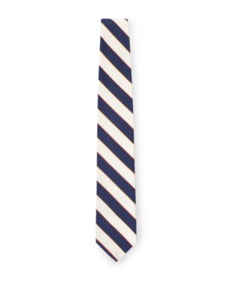 Navy Thick Stripe Tie