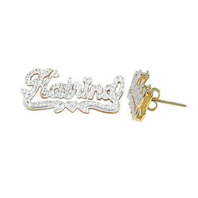 Name Stud Earrings