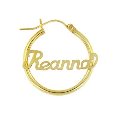 Name Hoop Earrings