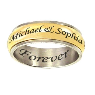 Entwined Spinner Ring