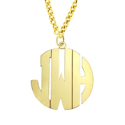 Runway Monogram Necklace