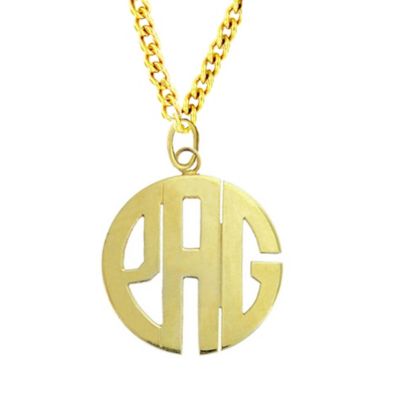 Statement Monogram Necklace