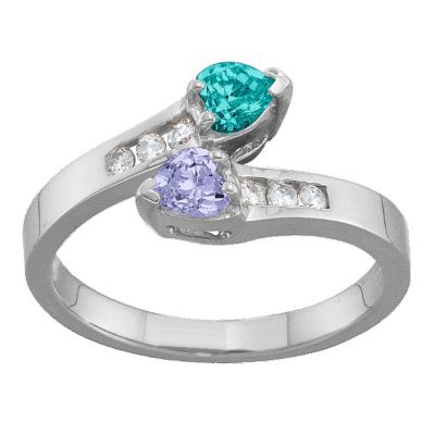 Diamond Trail Hearts  Ring