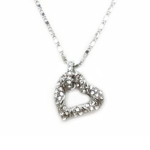 Fancy Stone-Encrusted Heart Pendant