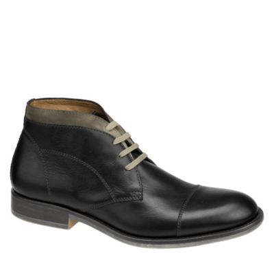 Details about Men's Johnston and Murphy DECATUR CHUKKA Black Leather ...