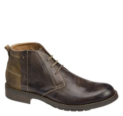 Mens Johnston and Murphy NORDEMAN CHUKKA Brown Italian Calfskin Boots ...