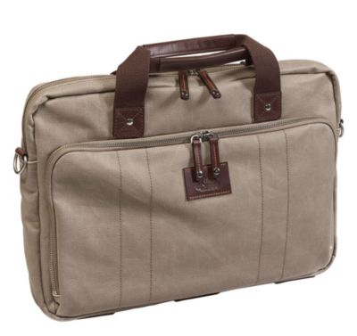  EST. 1850 CANVAS SLIM LAPTOP BRIEFCASE
