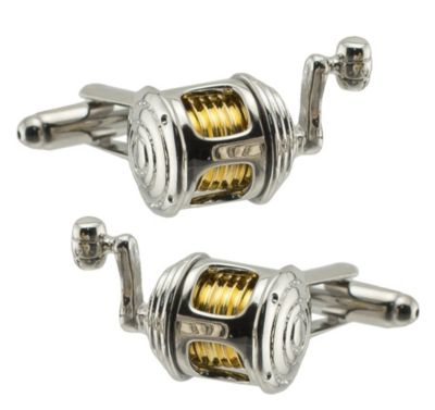  FISHING REEL CUFFLINKS