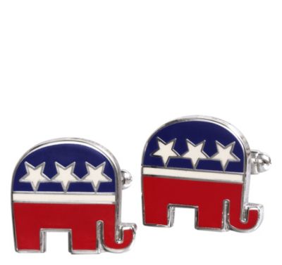  REPUBLICAN ELEPHANT CUFFLINKS