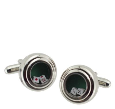  FLOATING DICE CUFFLINKS