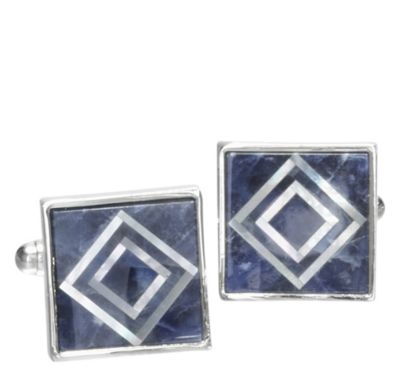  DOUBLE-DIAMOND CUFFLINKS
