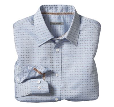  TAILORED FIT FLORAL JACQUARD SHIRT