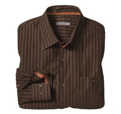  TAILORED FIT CORDUROY TEXTURED STRIPE SHIRT