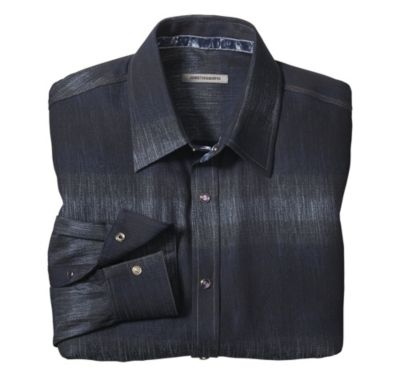  TAILORED FIT GRAND OMBRE STRIPE SHIRT
