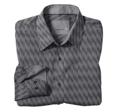 TAILORED FIT REPTILE JACQUARD SHIRT