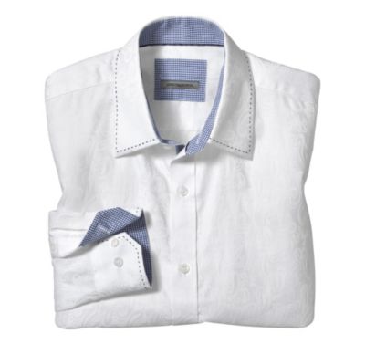  TAILORED FIT TONAL PAISLEY SHIRT