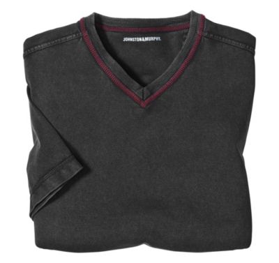  VINTAGE WASH PIQUÉ V-NECK