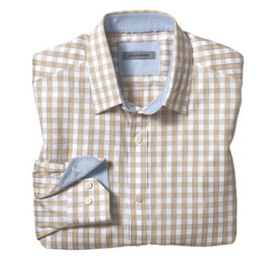  TAILORED FIT FRAMED GINGHAM SHIRT