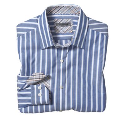  TAILORED FIT WIDE BARREL STRIPE SHIRT