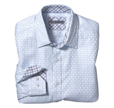  TAILORED FIT REVERSED SQUARES SHIRT