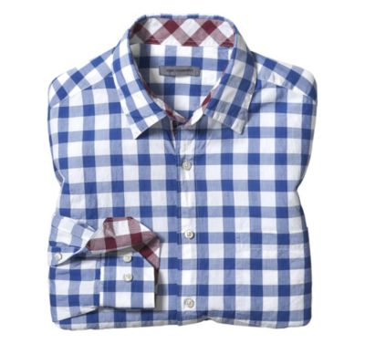  TAILORED FIT TEXTURED GINGHAM SHIRT