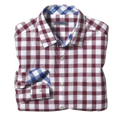  TAILORED FIT TEXTURED GINGHAM SHIRT