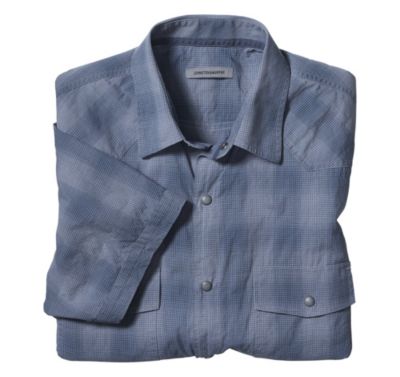  SLIM FIT BLUE SHADOW OMBRÉ CHECK SHIRT