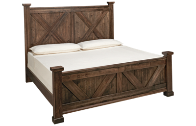 Cool Rustic King X Bed