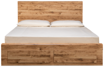 Hyanna King Panel Bed with Side & Footboard Storage