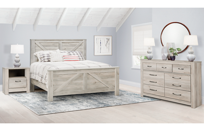 Bellaby 3 Piece Queen Bedroom Set Includes: Bed, Dresser and Nightstand