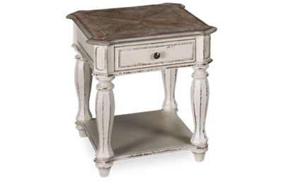 Magnolia Manor End Table with Storage