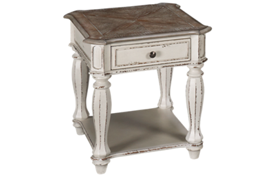 Magnolia Manor End Table with Storage