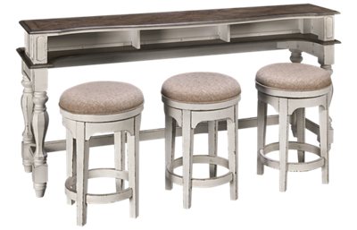 Magnolia Manor Console Table and Stool Set