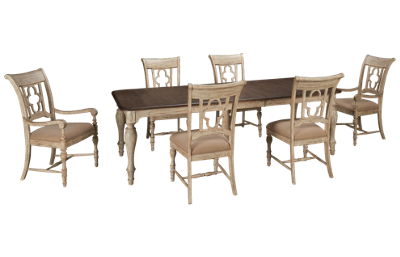 Weatherford 7 Piece Dining Set with Leaf