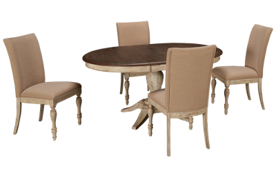 Weatherford 5 Piece Dining Set with Leaf