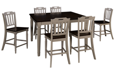 Orchard Park 7 Piece Counter Height Dining Set with Leaf