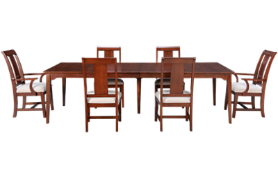 Cherry Park 7 Piece Dining Set with Leaf