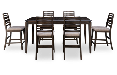 Kauai 7 Piece Counter Height Dining Set with Leaf