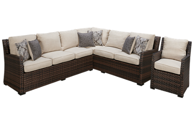 Easy Isle Sectional with 1 Chair
