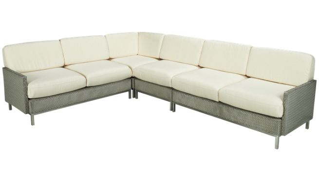 Lloyd Flanders - Elements - 4 Piece Outdoor Sectional - Outdoor ...